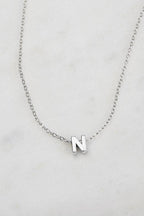 Zafino Letter Necklace Silver