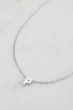 Zafino Letter Necklace Silver