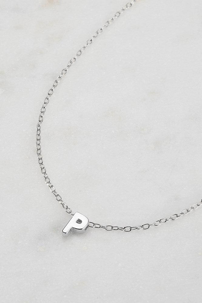 Zafino Letter Necklace Silver