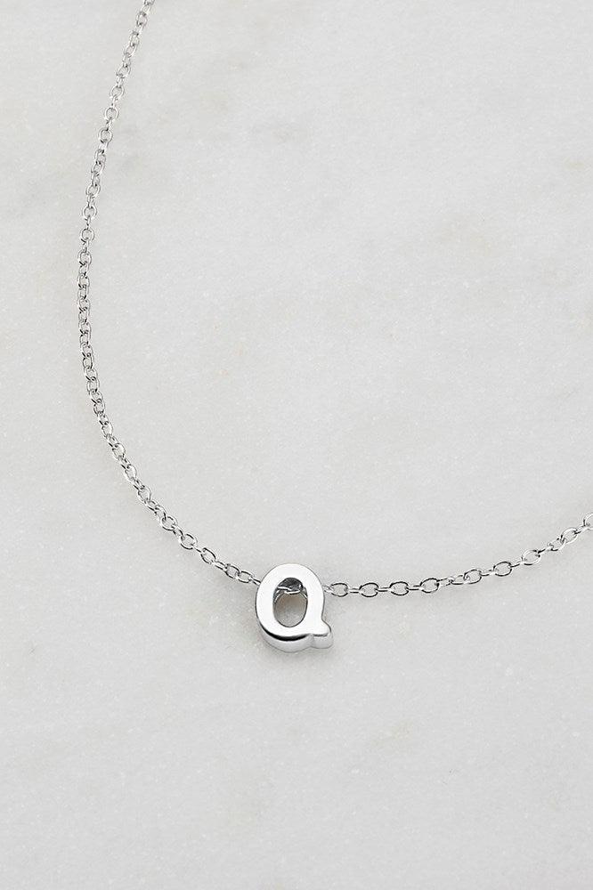 Zafino Letter Necklace Silver