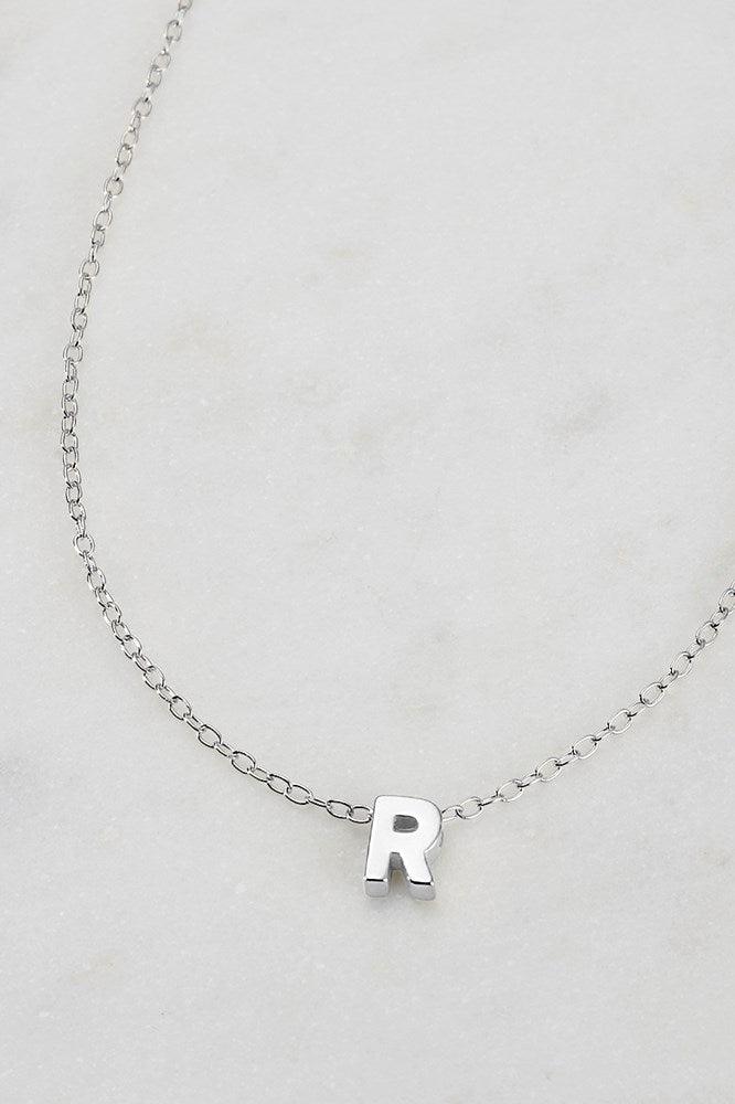 Zafino Letter Necklace Silver