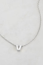 Zafino Letter Necklace Silver