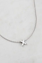 Zafino Letter Necklace Silver