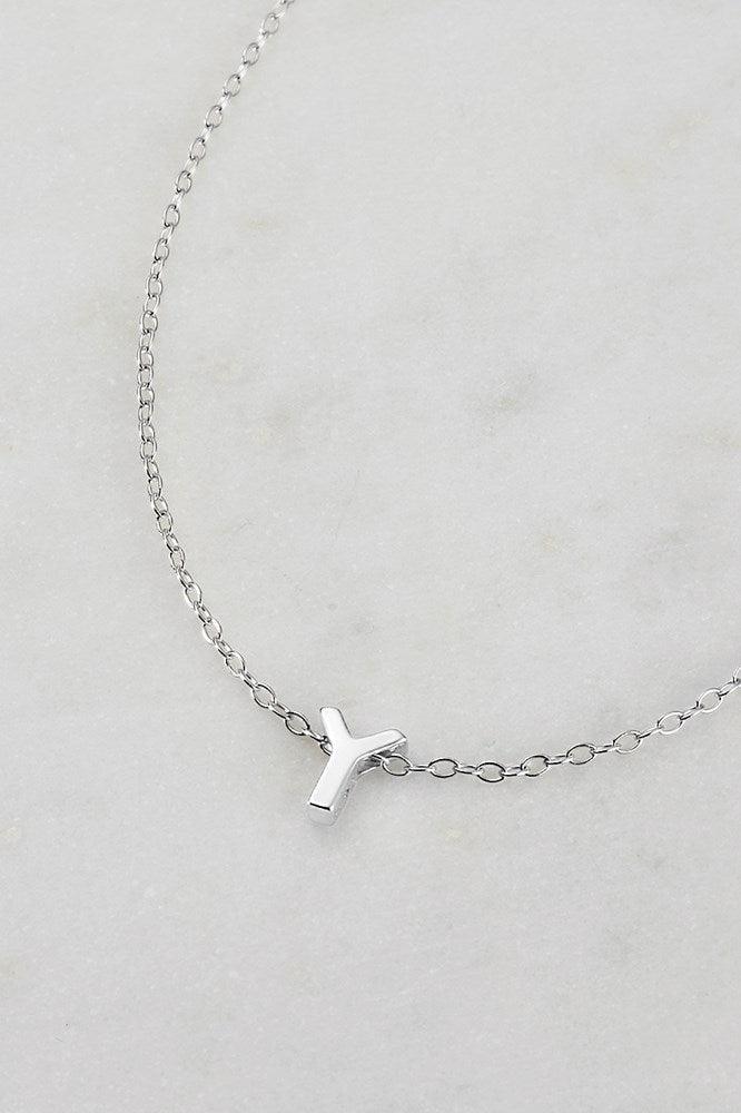 Zafino Letter Necklace Silver