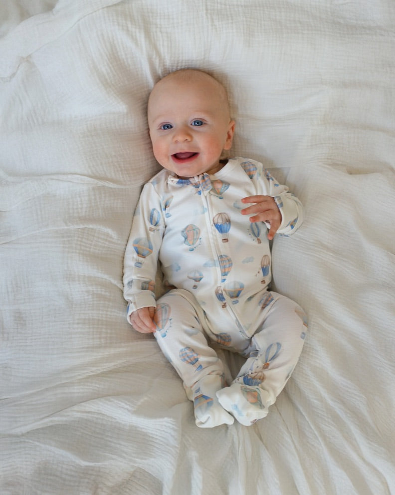 Bebe Sky High Organic LS Zipsuit