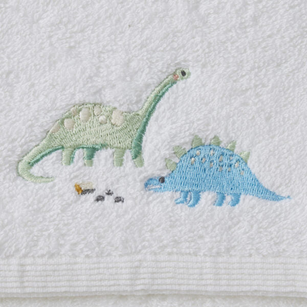 Jiggle & Giggle Dallying Dino Bath Towel & Face Washer in Organza Bag