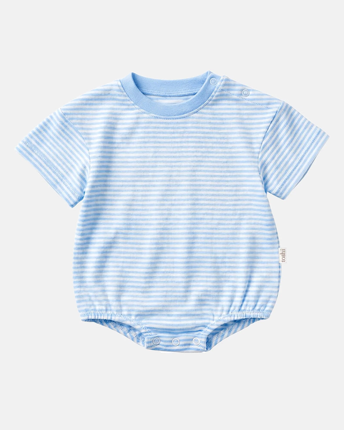 Toshi Mini Stripe Bubble Short Sleeve Onesie