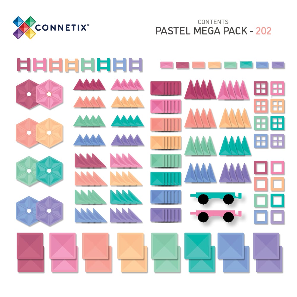 Connetix Pastel Mega Pack 202pc