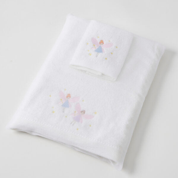 Jiggle & Giggle Fairy Dust Bath Towel & Face Washer in Organza Bag