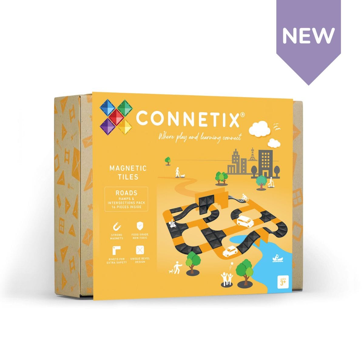 Connetix Ramps & Intersection Pack 16 pc