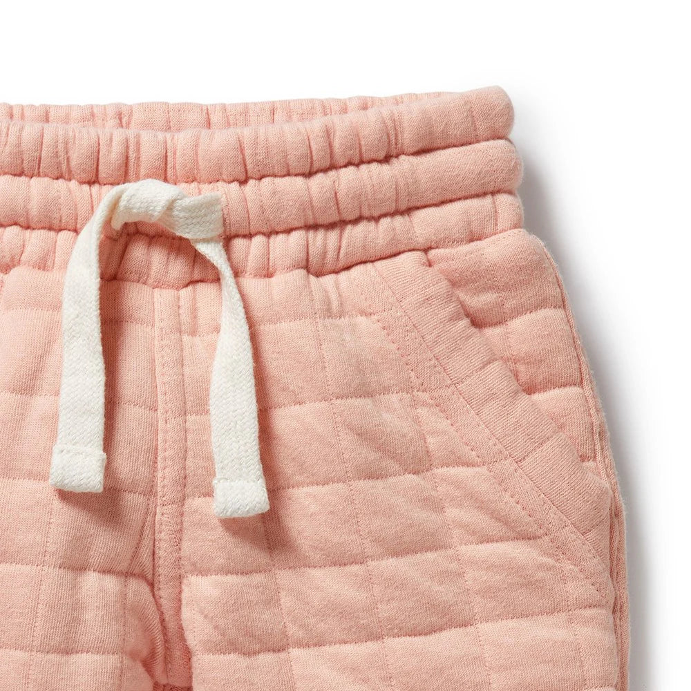 Wilson & Frenchy Pretty Pink Organic Quilted Sweat Pant