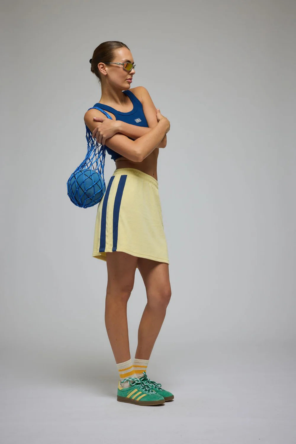 Araminta James Voyage Terry Skirt Lemon Cream