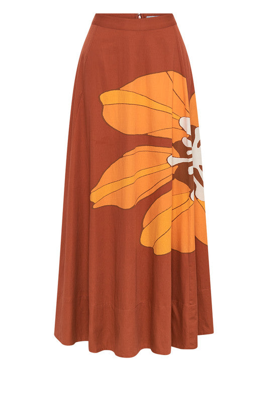 Bohemian Traders Tea Floral Circle Skirt || Flower Power