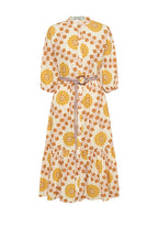 Bohemian Traders Spiral Dolman Midi Dress || Geo Swirl