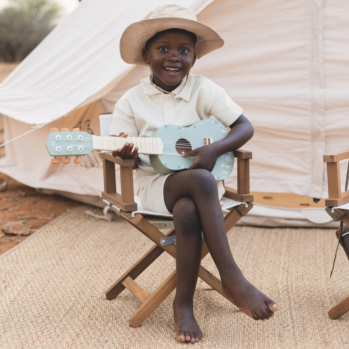 Little Dutch Safari Friends Wooden Guitar
