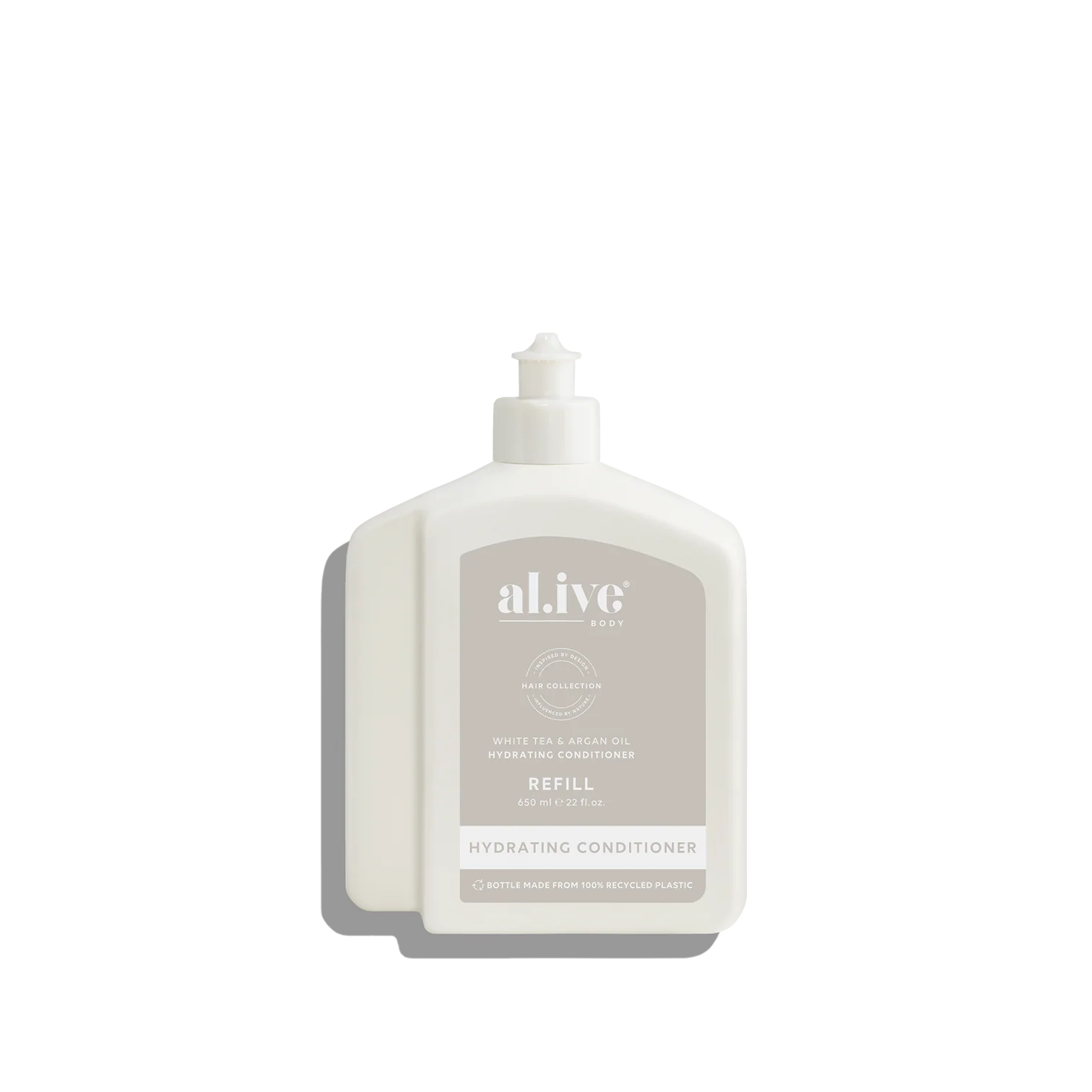 Al.ive 650ML Conditioner Refill - White Tea & Argan Oil