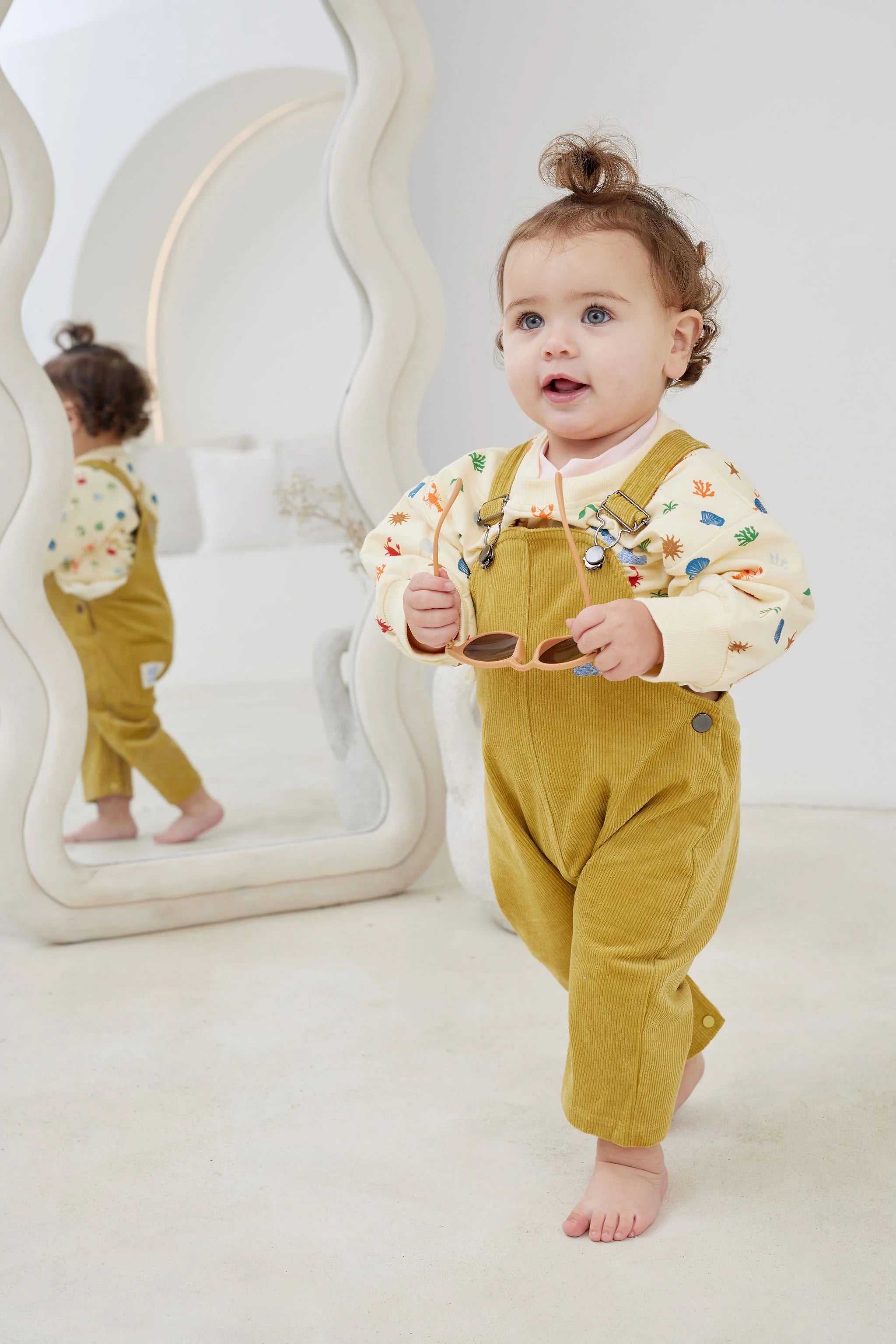 Kapow Kids Sunshine Corduroy Overalls