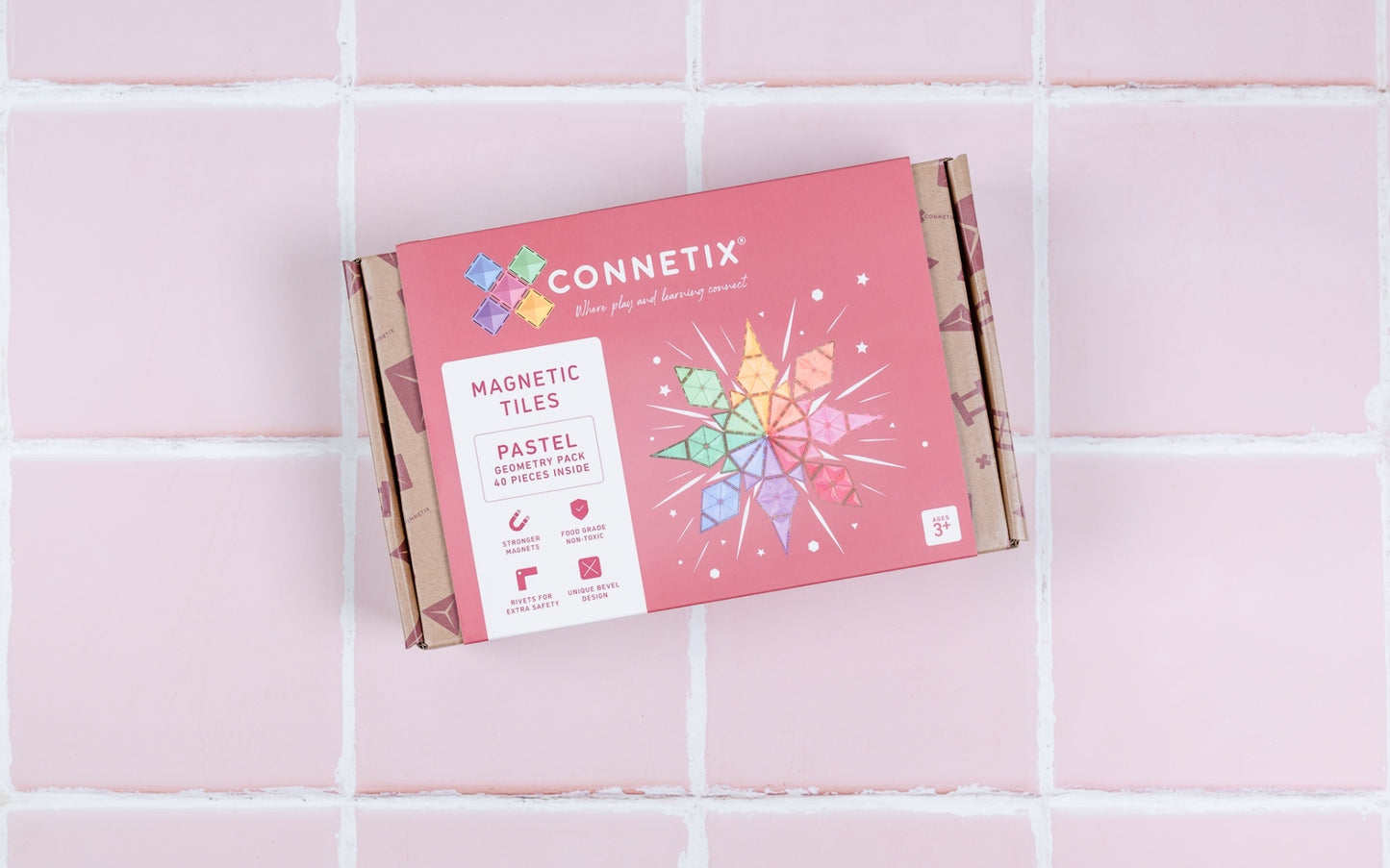 Connetix Pastel Geometry Pack 40pc