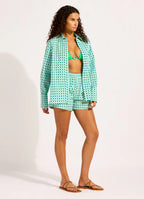 Seafolly Sorrento Oversized Button Up Shirt