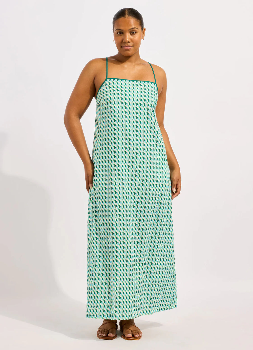 Seafolly Sorrento Bandeau Triangle Maxi Dress