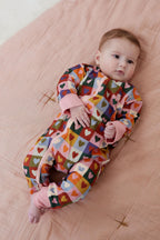 Kapow kids Heart Checkerboard Onesie
