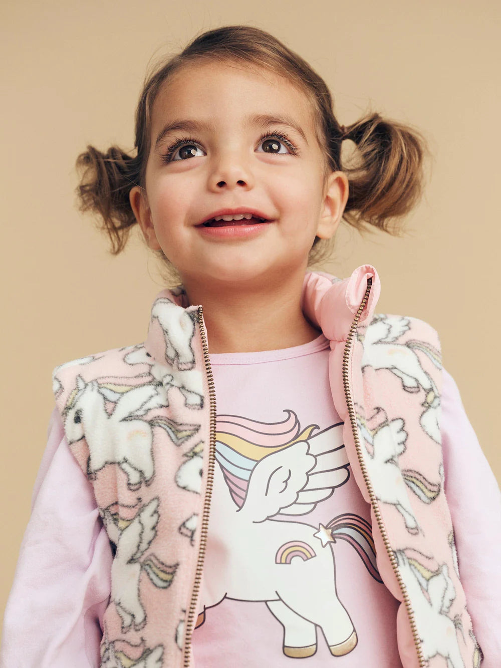 Huxbaby Magical Unicorn Reversible Fleece Vest