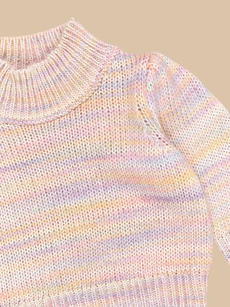Huxbaby Rainbow Knit Puff Jumper