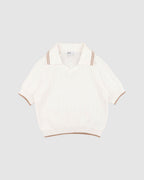 Bebe Evan Short Sleeve Collard Jumper