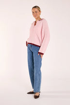 Feather & Noise Ember Knit Pink Burgundy