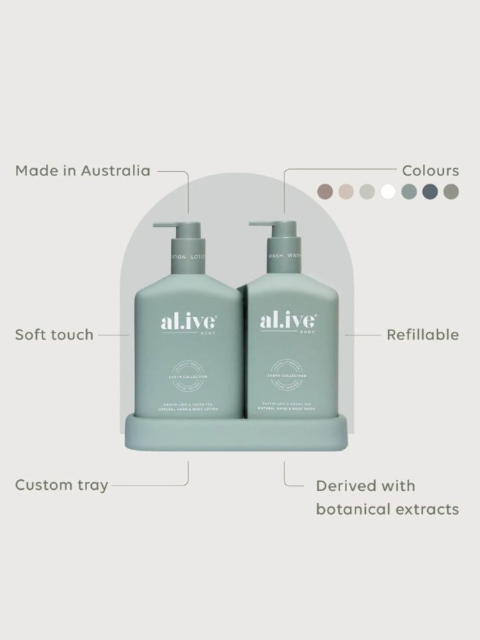Al.ive Body Kaffir Lime & Green Tea Wash & Lotion Duo