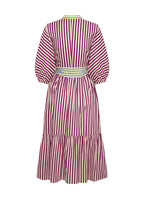 Bohemian Traders Dolman Dress || Grape Stripe