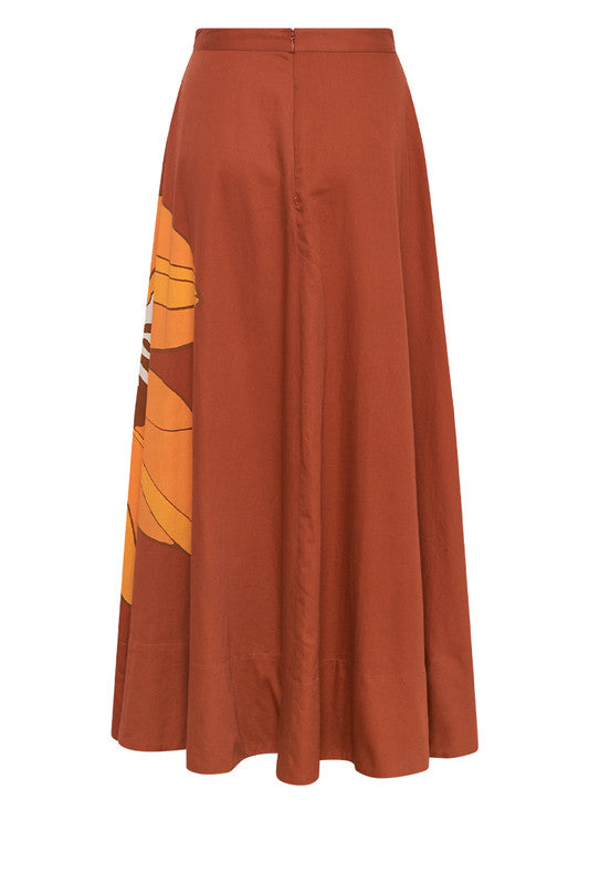 Bohemian Traders Tea Floral Circle Skirt || Flower Power