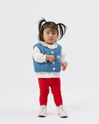 Goldie + Ace Bowie Rib Legging Red