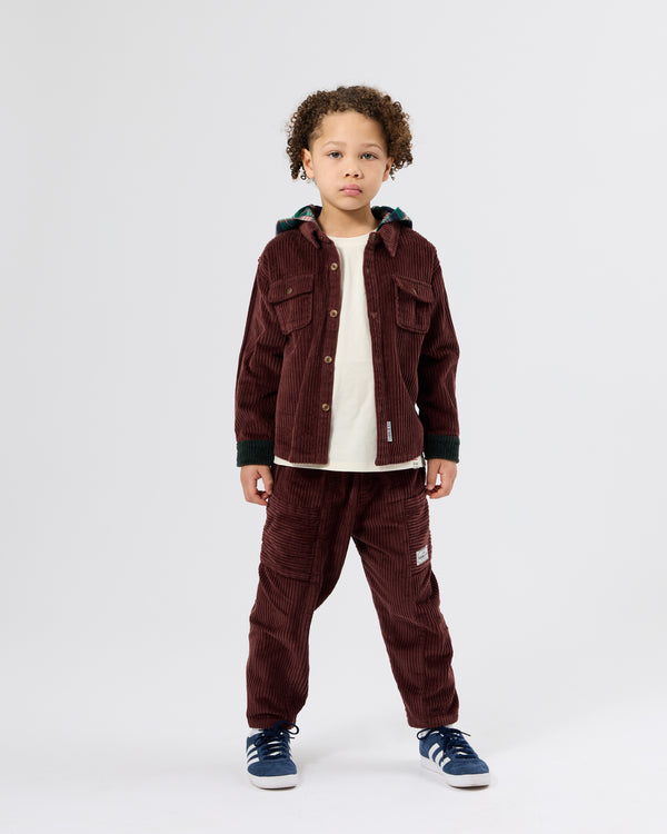 Goldie + Ace Kit Corduroy Pocket Pant Brown