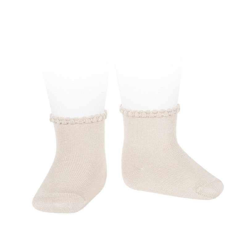 Còndor Short Socks with Patterned Cuff