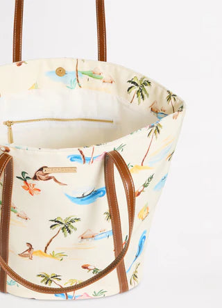 Sea Folly - Isla Palm Tote Bag Ecru