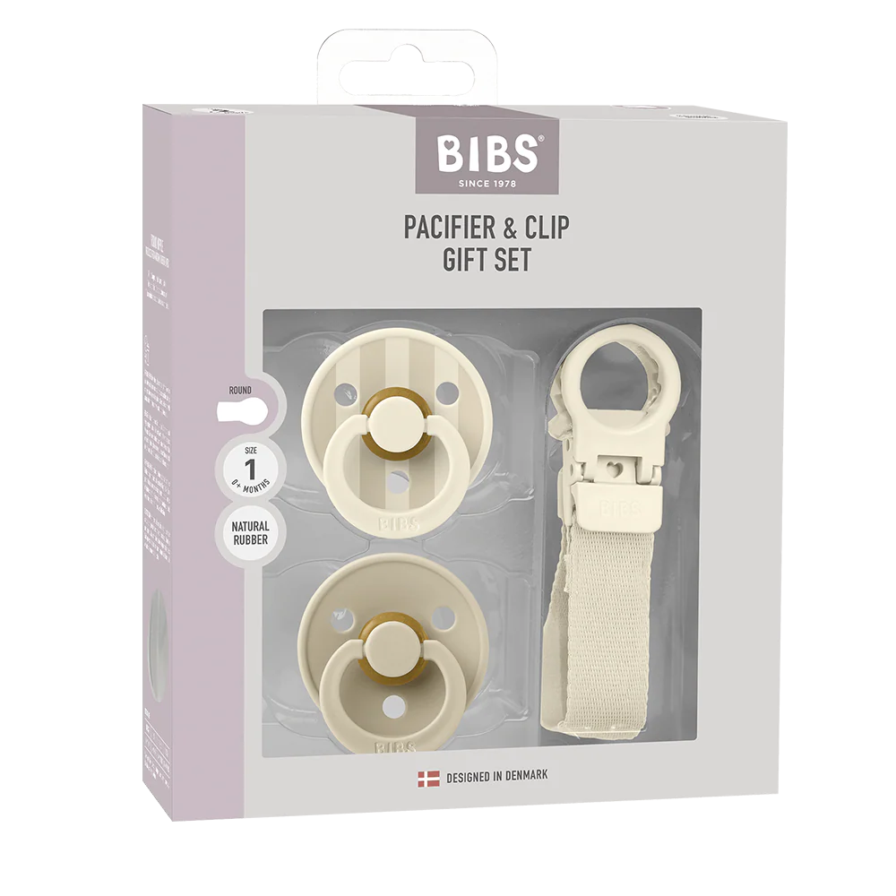 Bibs Colour Dummy & Loop Clip Gift Set - Assorted