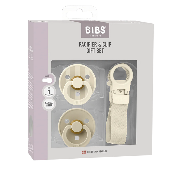 Bibs Colour Dummy & Loop Clip Gift Set - Assorted