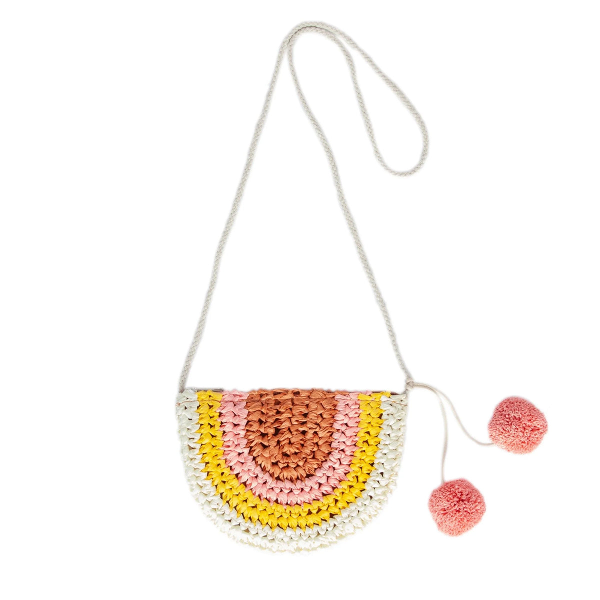 Acorn Natural Rainbow Straw Bag