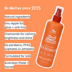 No Nasties Kids Hair Detangling Spray in Mandarin and Grape 250ml