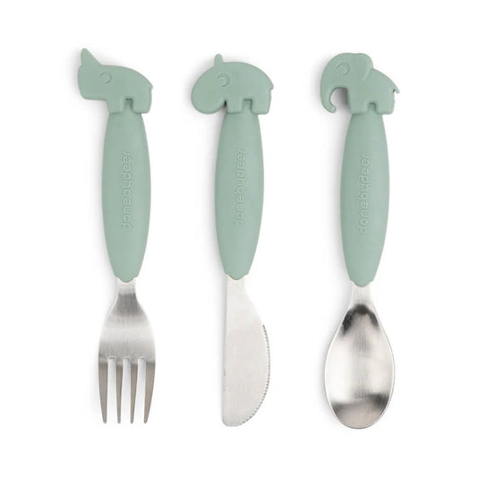 Done By Deer Easy-Grip Cutlery Set