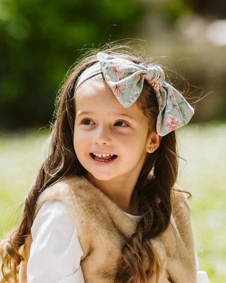 Bebe Olive Green Print Headband