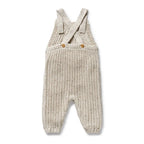 Wilson & Frenchy Cookie & Cream Organic Knitted Overalls