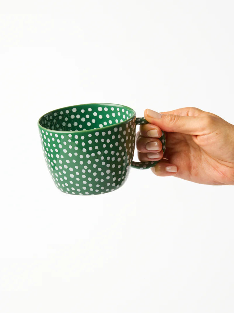 Jones & Co Chino Mug Green Sprinkle