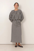 Adorne Mae Gingham Maxi Skirt