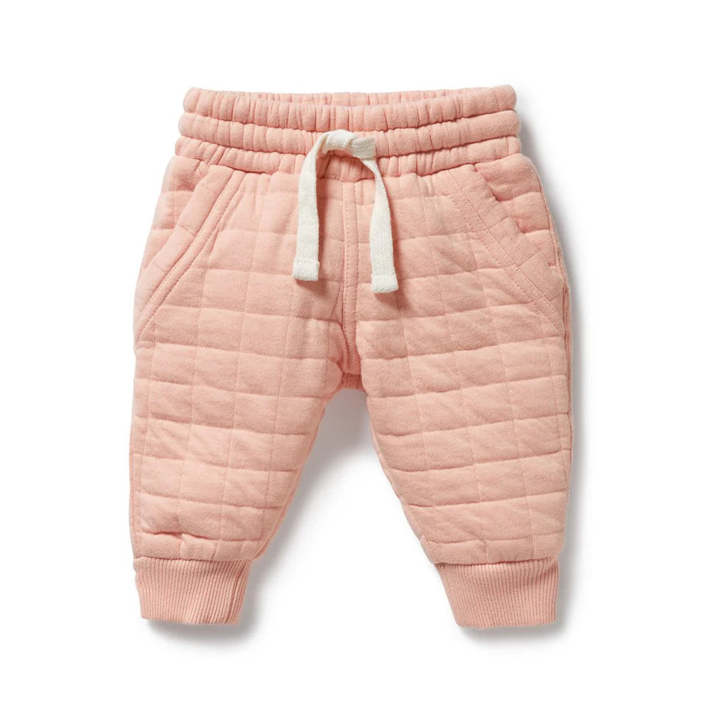 Wilson & Frenchy Pretty Pink Organic Quilted Sweat Pant