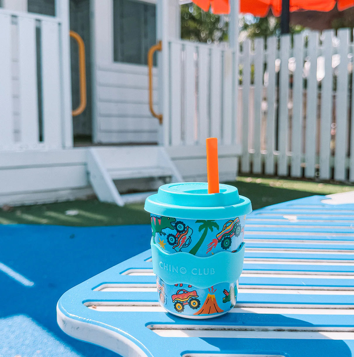 Chino Club Dinosaurs and Monster Trucks Kids Keep Cup (8oz)