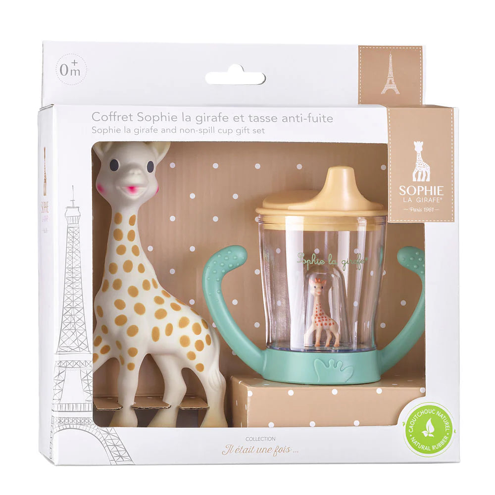 Sophie la girafe Sophie and non-spill cup set