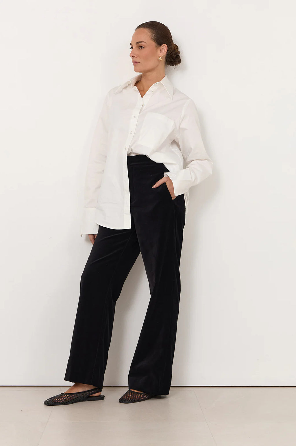 Adorne Nisha Velvet Pant