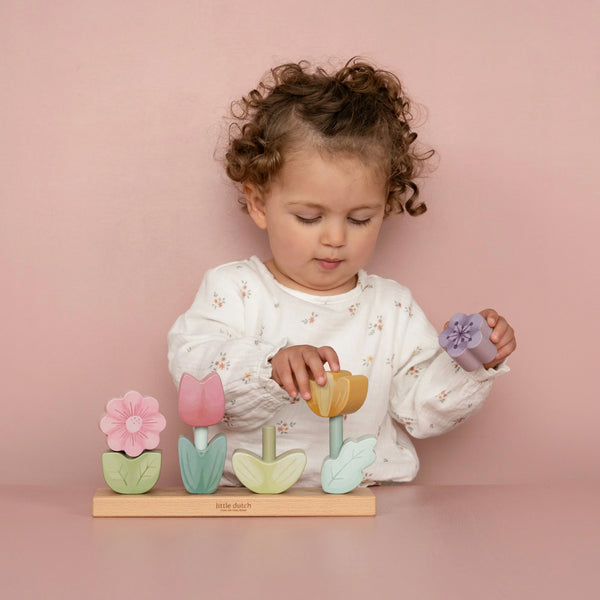 Little Dutch Wooden Stacking Flower Puzzle